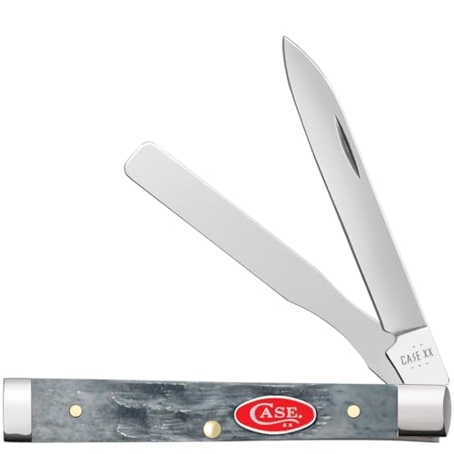 Case XX WR Pocket Knife Baby Doc Gray Bone - Red Oval Series Item #39977 (6282SP SS) Length Close: 2 7/8 inches