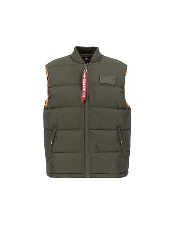 Alpha Industries Puffer Vest LW Weste für Herren Dark Olive – Ansicht 1
