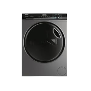 Haier HWD80‑B14939S8FR Lave‑linge séchant frontal 8 kg / 5 kg, 1400 tr/min, 15 programmes, Classe D, Moteur Direct Motion, Finition blanche