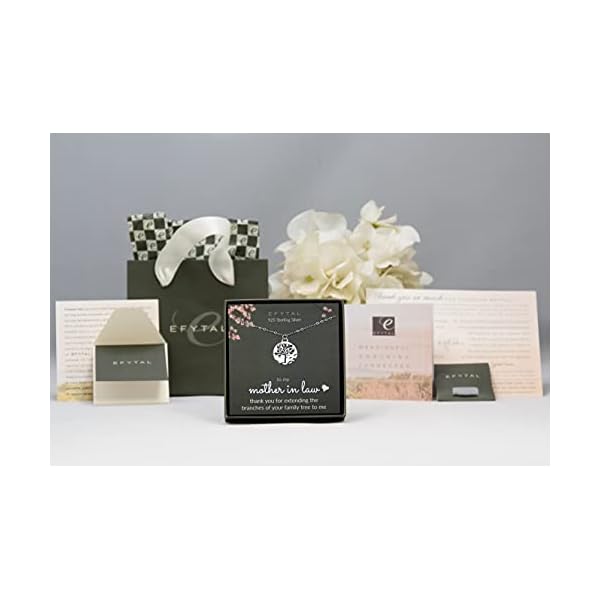 EFYTAL-Mother-In-Law-Gifts-Sterling-Silver-Tree-of-Life-Necklace-Wedding-Jewelry-Gift-from-Bride-or-Groom EFYTAL Mother In Law Gifts from Daughter in Law, Sterling Silver Tree of Life Necklace Gifts for Mother in Law, Wedding Jewelry Mother of the Groom Gift from Bride (Mother in Law - Family Tree)