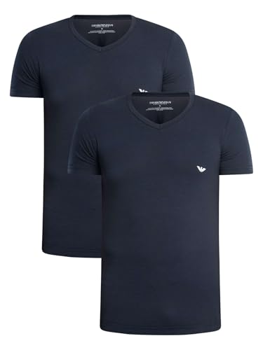 2-Pack T- Shirt V Neck Essential Core Logoband T-Shirt Uomo S pacco da 2