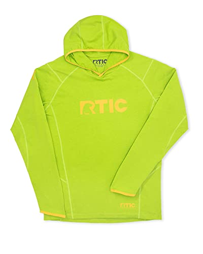 RTIC Mens UPF 50+ Sun Protection Hoodie Long Sleeve Hooded Sweatshirt, Moisture Wicking, Quick-Drying Outdoor Clothes