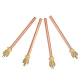 4 Stücke Ladezugangsventile für Kühlschränke 10,4cm Kupfer