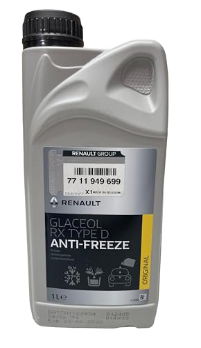 Renault Glaceol RX type D Produit antigel de radiateur 1 l Vert Produit d'origine Renault