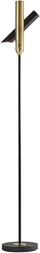 Adesso 4079-01 Vega LED Torchiere, 68 in., 24W, acabado negro, 1 lámpara de pie