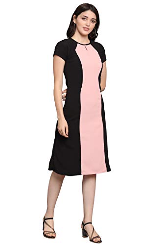 Image of PURVAJA Women's Fit & Flare Knee-Length Dress