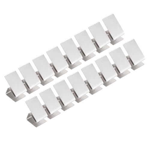 Generic Clamp/Holder para Tablero de Huracán, Fácil Instalación, Clamp/Holder para Ventana de Huracán Resistente con Tornillos para Ladrillo (Silver)