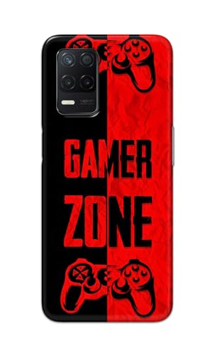 Image of Printed Hard Back Cover Case for Realme Narzo 30 5G Back Cover (Gamer Zone) -1111