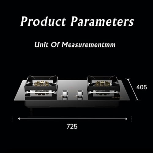 Estufa a gas 2 puestos portátil de 15.94 x 28.54 pulgadas 110V miniatura 2