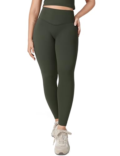 Image of UNISSU Hugcurve No Front Seam High Waisted Workout Leggings for Women Buttery Soft Yoga Pants Gym Athletic Tights - 25''