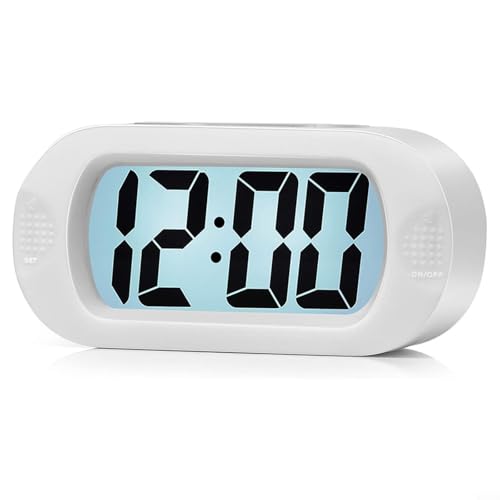 Reloj despertador portátil de viaje con luz nocturna y protección para campamentos y hoteles 2