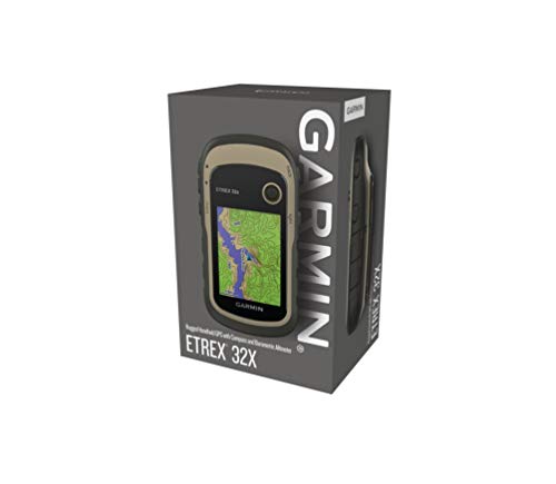 Garmin - eTrex 32x - GPS de senderismo con mapas TopoActive Europe precargados con rutas y senderos enrutables - Brújula electrónica y altímetro barométrico - Verde