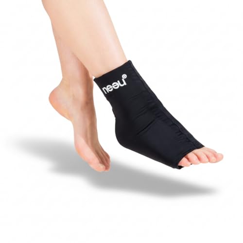 neeu Kühlmanschette Fußgelenk & Knöchel Gel Kühlpad wiederverwendbar zur Kältetherapie bei Schwellungen Verstauchung Plantarfasziitis & Achillessehnenentzündung