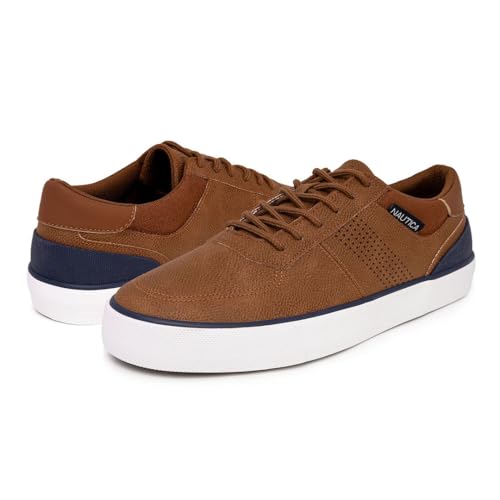 Image of Nautica Men's Classic Lace-Up Boat Shoes Low Top Fashion Sneaker - Stylish and Comfortable Casual Shoe