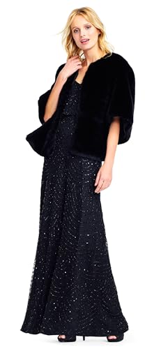 Adrianna Papell Women's Faux Fur Jacket4