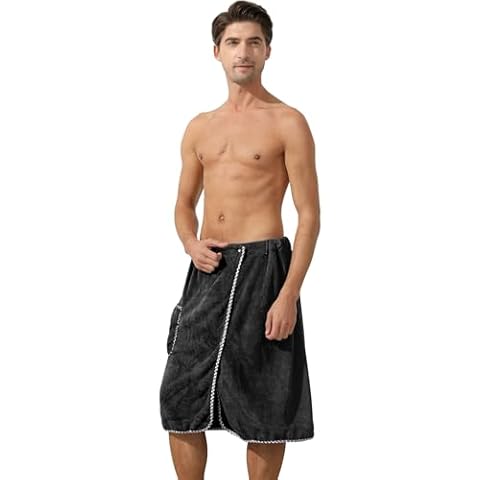JunVpic Men's Bath Wrap Towel Cover