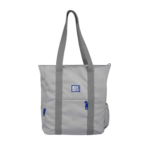 Oxford B-Trendy, Bolso Tote de Hombro o Bandolera, 38cm, Bolsillo Acolchado para Portátil, Poliéster Reciclado RPET, Color Gris | Ya disponible en tu tienda friki favorita! En mundofriki.es!