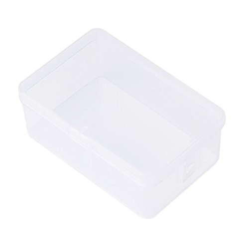 Rectangular Transparent Storage Box Jewelry Beads Container