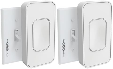 Switchmate for Toggle Style Light Switches by SimplySmart Home, 2 Pack, DIY, Lighting, Smart Home, Automation, Timer, Wireless, Bluetooth, Snap On, No Tools, No Wiring, Google Assistant, Remote, iOS, Android, App