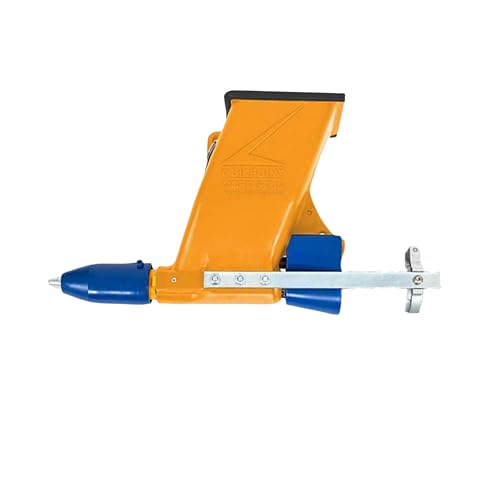 Quikpoint 3000 Universal Drill-Mounted Mortar Pointing Gun - Electric Caulking Tool for Tuck Pointing, Stonework, Grouting, Crack Repair, Quick Cleanup - Yellow