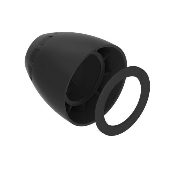 BANNER ENGINEERING SA-M30E12 (77387), for USE with K50 EZ-Light, Stand-Off Pipe Adaptor/Cover, Streamlined Black Acetal, with M30X1.5 Threads