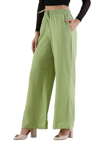 Pantalon Palazzo uni à relief Selvia : l'élégance de la matière