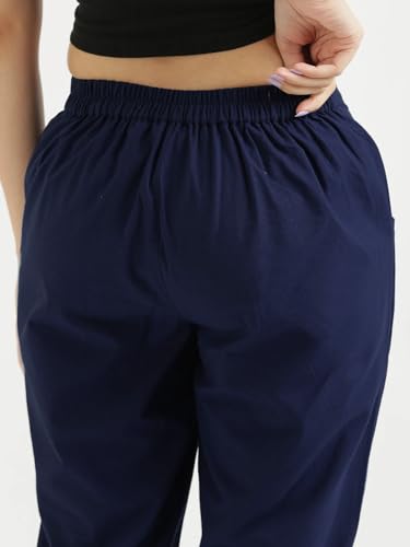 Image of Chiraiyaa Women Cotton Trouser Pant - Versatile Regular Fit for Office, School, and Casual Wear | Pack of 2