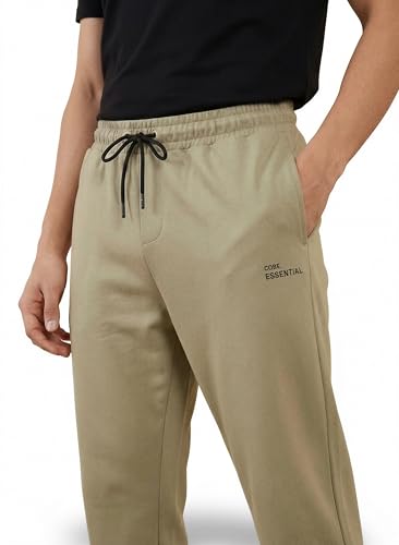 Image of FYLTR Men's Relaxed Fit Mid Rise Track Pant | Cotton Blend | Functional 3-Pocket Design | Casual Track Pant with Drawstring