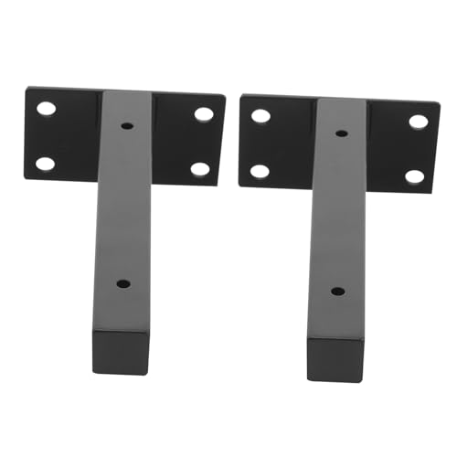 LOORGVEL 2 piezas Soportes de Estantes Flotantes de Acero Inoxidable Soportes de Pared Resistentes de Escuadras para Estanterías para Carga Pesada