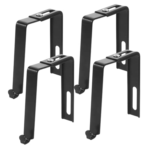 IMIKEYA 4個 調節可能ドア掛けフック 簡単取付スペース節約 オーバードアタオルハンガー 洗面所衣類帽子収納用