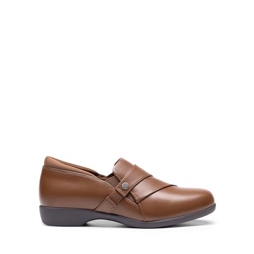 Image of DREAM PAIRS Loafer for Women Slip-on Comfortable Dressy Loafers Business Casual Work Office Loafer Shoes Faux Leather Round Toe with Arch Support