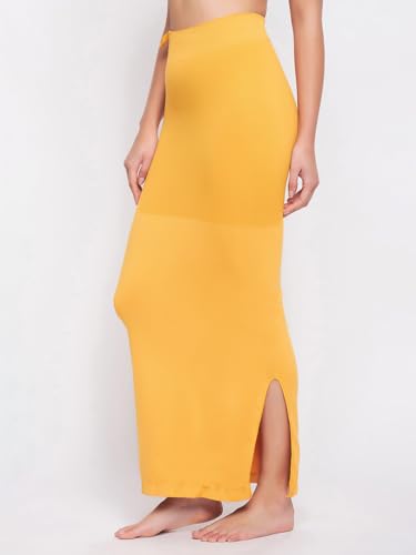 Image of Clovia Women's Saree Shapewear with Drawstring (SW0048P07 Yellow M)