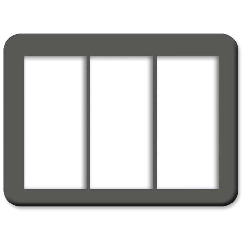 CASEMAKER パナソニック 【コスモシリーズワイド21】【3連スイッチプレート WTC7103W】 コンセントプレート スイッチプレート カラーパレット(和色) 29番 墨