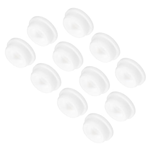 Image of MECCANIXITY 11pcs T-Shaped Silicone Plugs 31.3mm 1 1 /4 Inch Dia Snap in Plug Hole Seal Cover Round Rubber Stopper for Kitchen Rubber Bulkheads Waterproof Sealing Plugs White