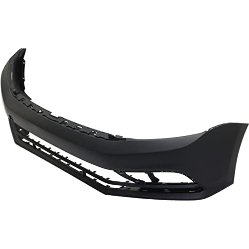 Image of FitParts Compatible with Volkswagen Jetta 2015-2018 Front Bumper Cover | Primed, Plastic, Ready to Paint, OEM 5C6807217MGRU, VW1000220