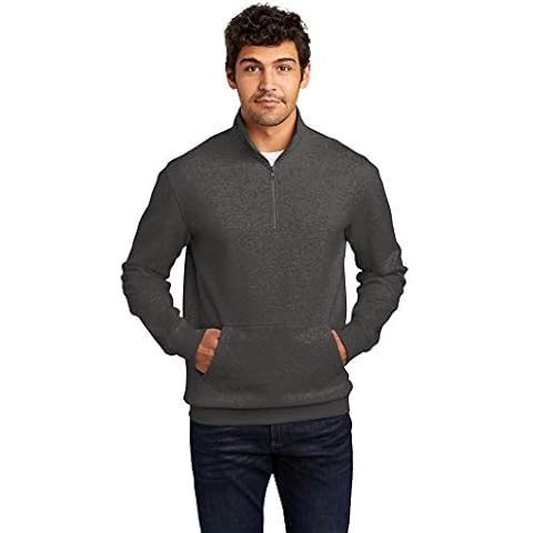 District V.I.T. Fleece 1/4-Zip, Heathered Charcoal, L Cover