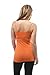 Hollywood Star Fashion Women's Plain Long Spaghetti Strap Tank Top Camis Basic Camisole Cotton Plus Size (3XL, Orange)