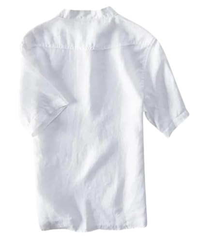 Image of Amazing Crafted Men's Half Sleeve Cotton Short Pocket Kurta