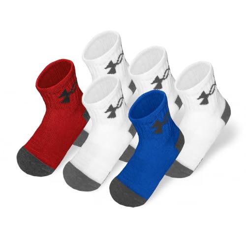 Image of Under Armour boys Multi Pack Essential Quarter Sock