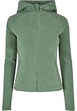Urban Classics Ladies Polar Fleece Zip Hoody Sudadera, Salvia, S para Mujer