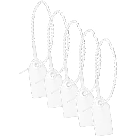 QWORK 100PCS Anti-Tamper Plastic Security Seals Cover