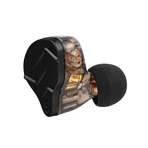 Linsoul KZ ZSN Pro X Dual Driver 1BA+1DD Hybrid Metal Earphones HiFi In Ear Wired Monitor with Detachable Recessed 2Pin Cable,Zinc Alloy PanelIn-Ear Wired Headphones (Without Mic, Grey)