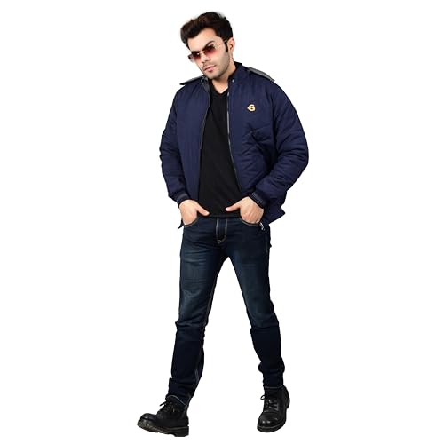 Image of Quark Export Quality Reversible Puffer Jacket in GLD Material best for Winterwear /Hiking /Biking /Camping /Mountaineering /Racing /Climbing /Tracking(Control Temperature up to 3 Degree Celsius.)(3C)