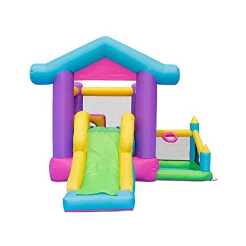Decorsure Aufblasbares Hüpfburg-Schlaghaus mit Gebläse, Rutsche für Kinder, aufblasbarer Spielplatz für Kinder, springendes aufblasbares Spielzeug Cover