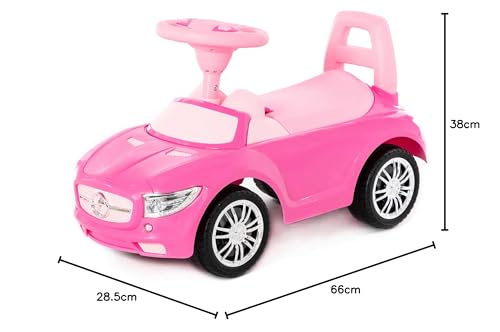 Rutscher Auto pink Super Car Nr.1 Sound Kinder Rutscherfahrzeug Lauflernhilfe – Bild 6