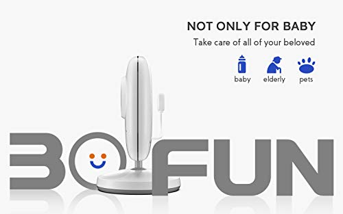 Baby Monitor, BOIFUN 3.2'' Baby Video Monitor with Camera and Audio LCD Screen 750mAh Rechargeable Battery Support VOX Night Vision Temperature Monitoring Two-Way Talk 8 lullabies for Baby/Elder/Pet - Thumbnail 7