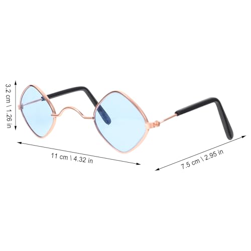 Gafas para Perro de Plástico en Forma de Diamante, 2 piezas miniatura 2