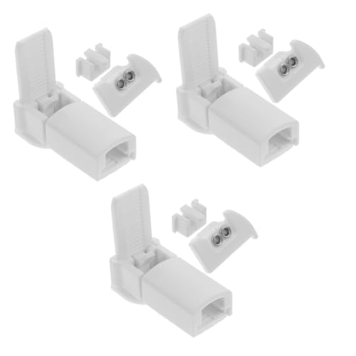 GOOHOCHY 3sets Pleated Blind Repair Track Supplies Replacement Parts for Pleated Blinds Components Compatible Various Models for Home Use Living Room Bedroom and Office