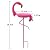 SMQLJXC 12.6" W*39.4" H Flamingo Bird Baths for Outdoor, Metal Bird Bath Bowl, Bird Feeder or Drinker Plate with Metal Stake, Home Garden Lawn Yard Decor