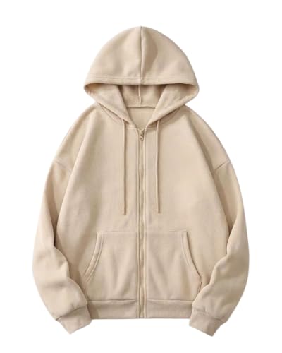 Image of SHAIRA FASHION Women's Solid Zipper Hooded Sweatshirt Front Zip I Ribbed Hem, Lined Hood I Casual Winter Wear Jacket I Lightweight I Warm & Stylish Kangaroo Pocket